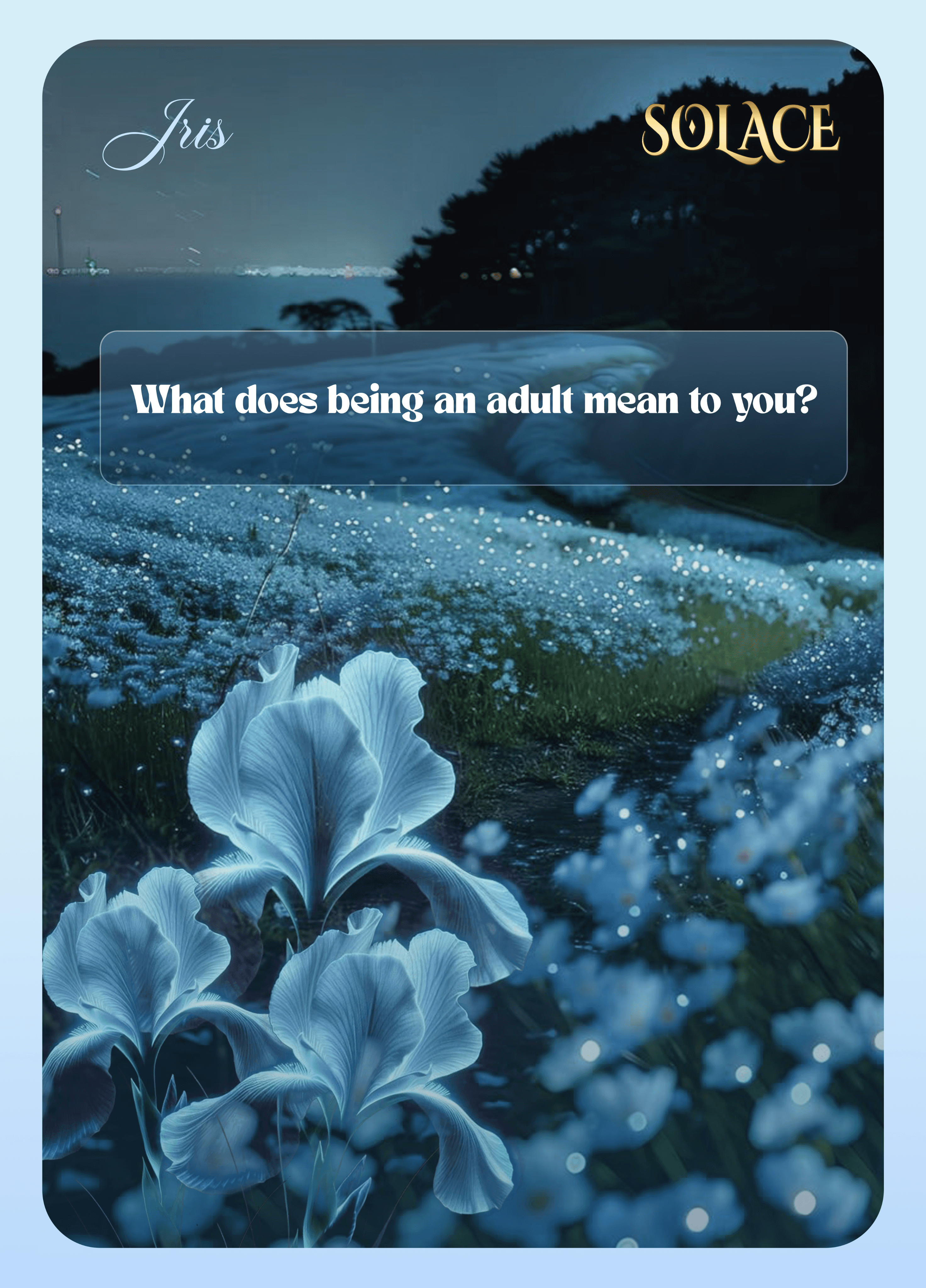 Iris SOLACE conversation card